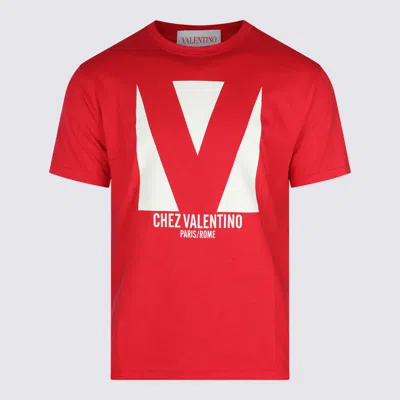 Valentino Crewneck Graphic Print T-shirt Logo