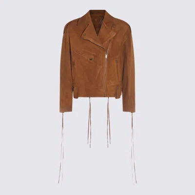Salvatore Santoro Dark Brown Leather Casual Jacket