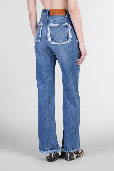 Séfr Clara Jeans In Blue Cotton