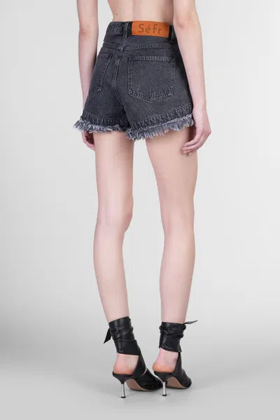 Séfr Thea Shorts In Black Cotton