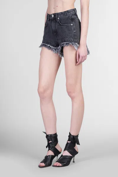 Séfr Thea Shorts In Black Cotton