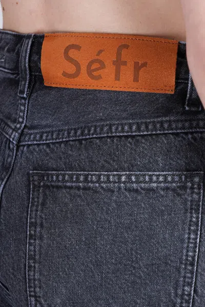 Séfr Thea Shorts In Black Cotton