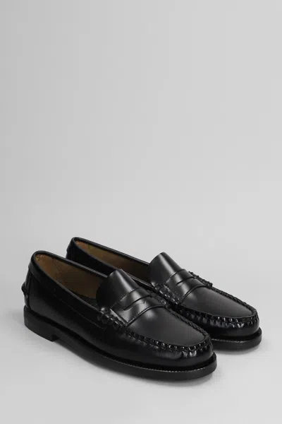 Sebago Black Pull-on Loafers