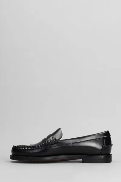 Sebago Black Pull-on Loafers