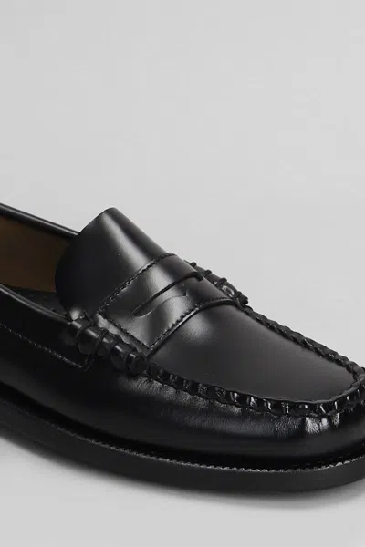 Sebago Black Pull-on Loafers