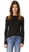 ATM ANTHONY THOMAS MELILLO Long Sleeve Boat Neck Tee