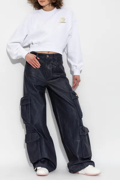 Off-white Roses Arrows Cropped Sweatshirt