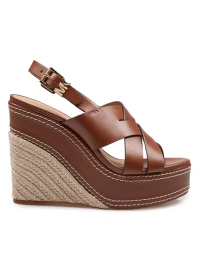 Michael Kors Nora Wedge In Brown