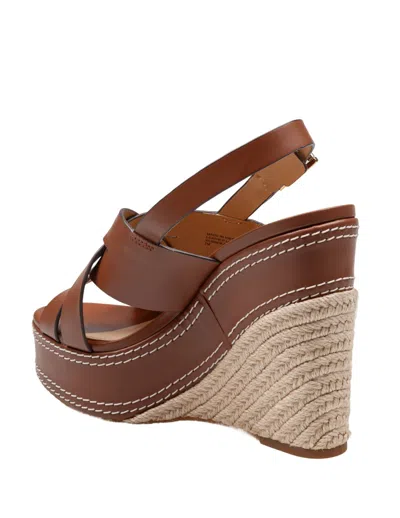 Michael Kors Nora Wedge In Brown