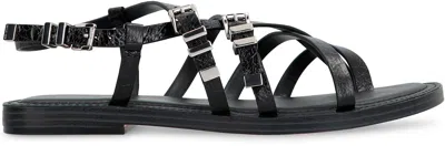 Michael Kors Darrington Black Flat Sandal
