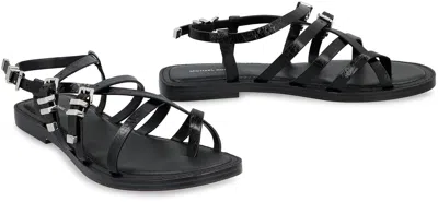 Michael Kors Darrington Black Flat Sandal