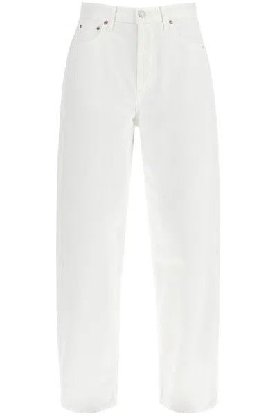 Agolde Low-slung Baggy Jeans In White