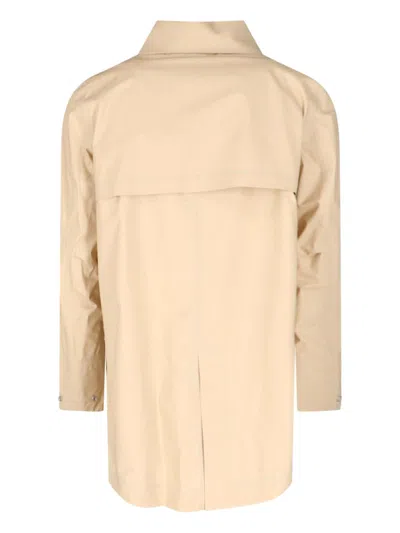 K-way Three-layer Poplin Coat In Brown