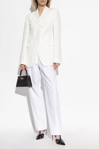 Sportmax Sport Max Cotton Trousers In White