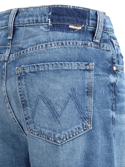 Mother The Dodger Skimp Cuff High-rise Straight-leg Jeans In Blue