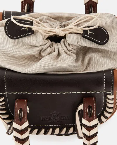 Cuba Lab Black Leather Habanera Satchels Bag In Black