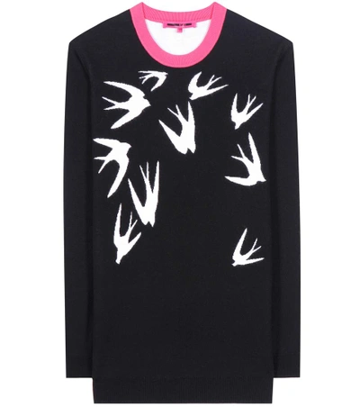 Shop Mcq By Alexander Mcqueen Printed Wool Sweater