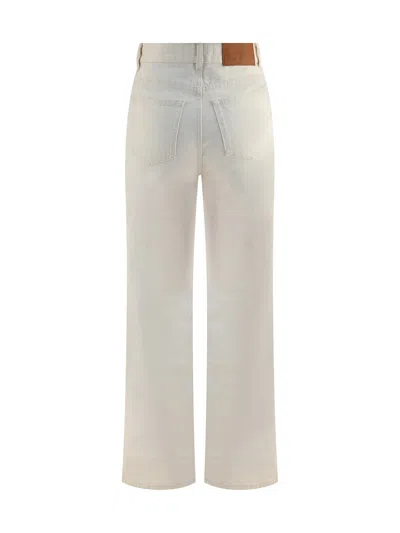 Chloé Women Jeans With Mini Pockets In White