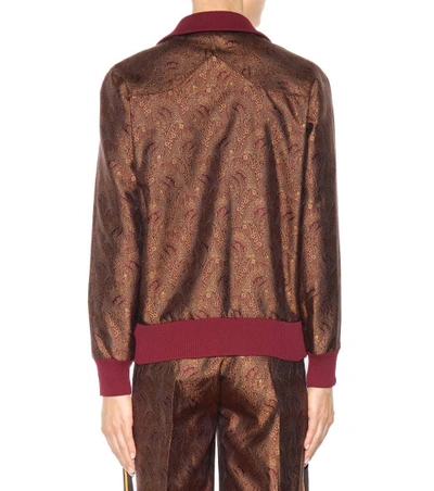 Shop Hillier Bartley Silk Jacquard Bomber Jacket