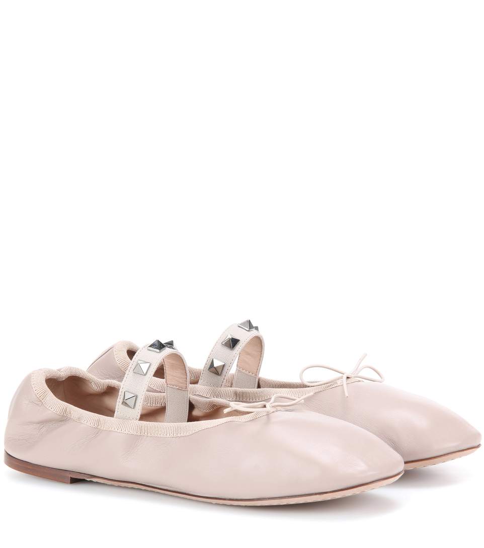 valentino garavani rockstud ballerinas