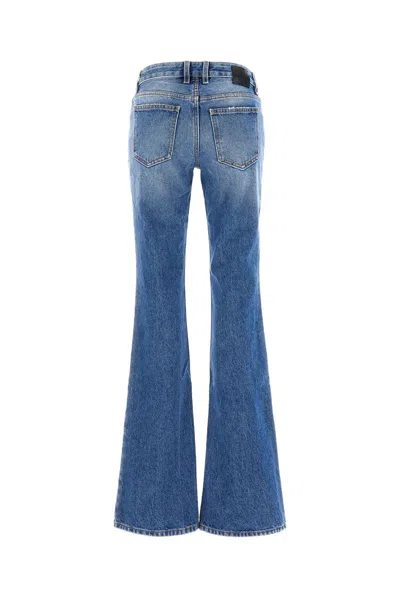 Off-white Off White Flare Blue Cotton Jeans