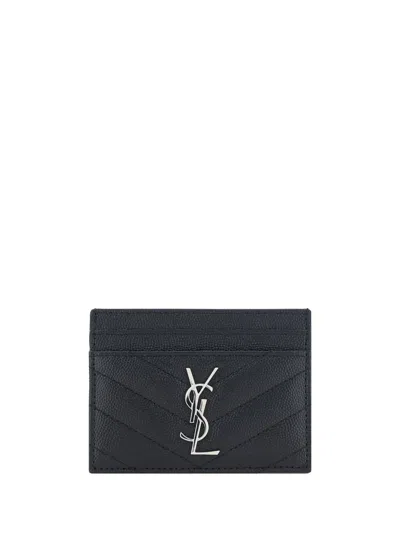 Saint Laurent Cassandre Quilted Leather Cardholder
