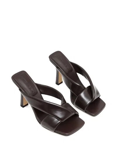 Bottega Veneta Criss Cross Padded Leather Slide Sandals