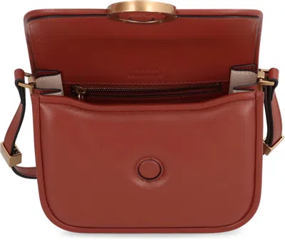 Pinko Love Box Fl Mini Leather Crossbody Bag
