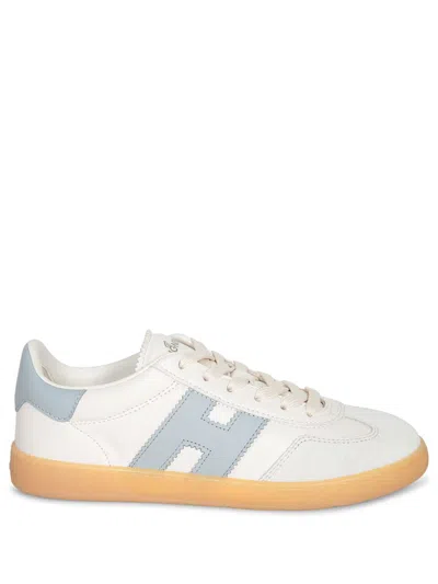 Hogan Cool Suede-trimmed Leather Sneakers