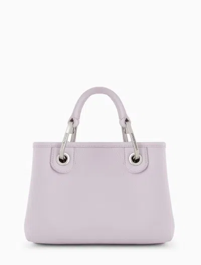 Emporio Armani Myea Vegan Leather Handbag In Pastel Pink