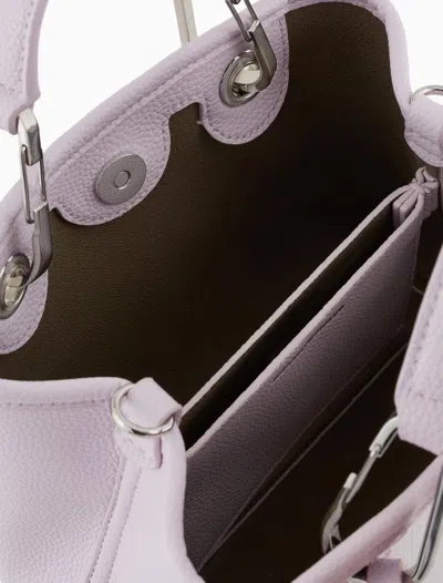 Emporio Armani Myea Vegan Leather Handbag In Pastel Pink