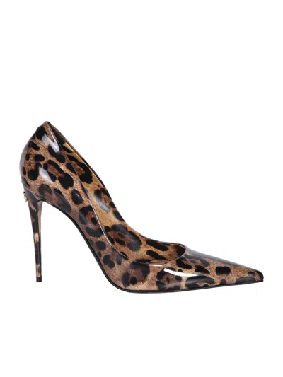 Dolce & Gabbana Printed Glossy High-heeled Shoes