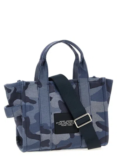 Marc Jacobs Jacquard Camo Small Tote Bag In Blue