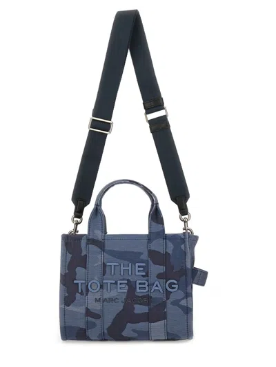 Marc Jacobs Jacquard Camo Small Tote Bag In Blue