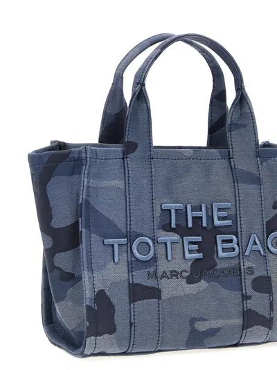 Marc Jacobs Jacquard Camo Small Tote Bag In Blue