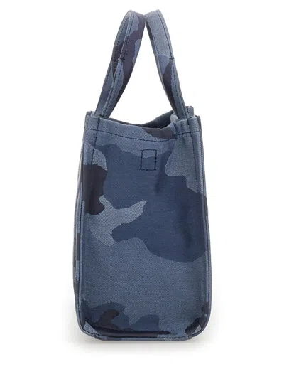 Marc Jacobs Jacquard Camo Small Tote Bag In Blue