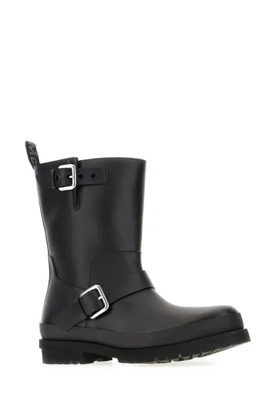 Stella Mccartney Black Trace Buckle-strap Biker Boots