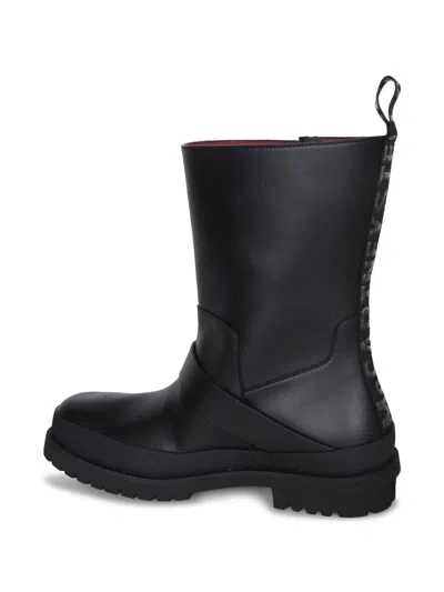 Stella Mccartney Black Trace Buckle-strap Biker Boots