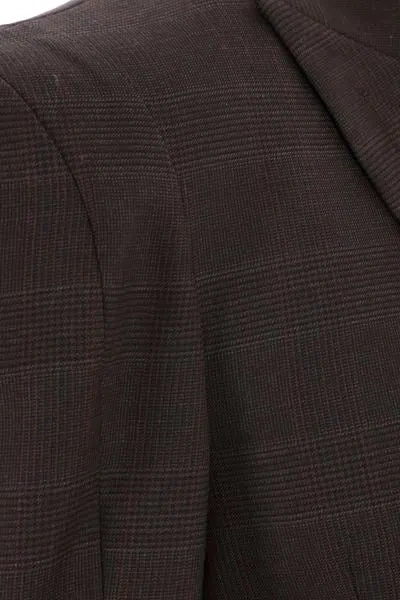 Vivienne Westwood Check Pattern Blazer Peak Lapels