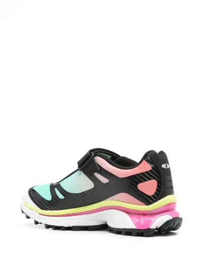 Mm6 Maison Margiela Round Tip Micro-mesh Sneakers Laminated Heel