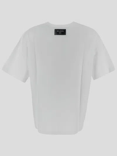 Balmain Graphic Kiss Print T-shirt With Relaxed Fit In White