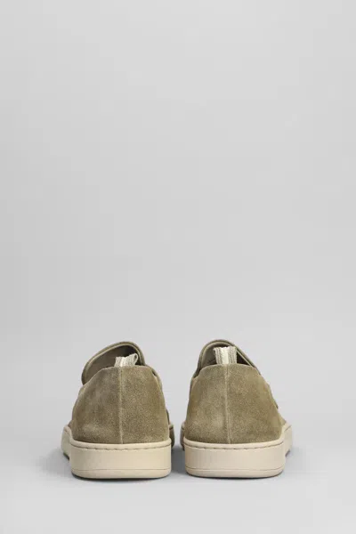 Officine Creative Herbie 001 Loafers In Green Suede
