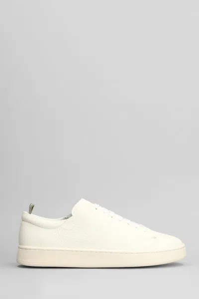 Officine Creative Once 002 Sneakers In White Leather