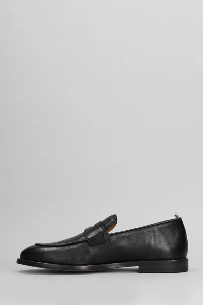 Officine Creative Opera 001 Loafers In Black Leather