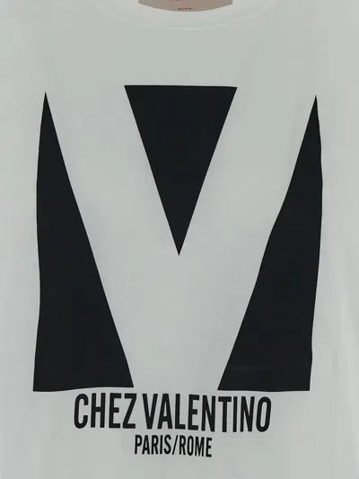 Valentino Mens Avorio Logo-print Crew-neck Cotton-jersey T-shirt