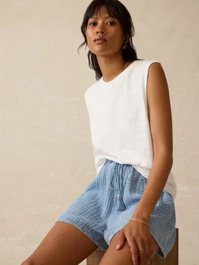 Faherty Sunwashed Muscle Tank Top In White