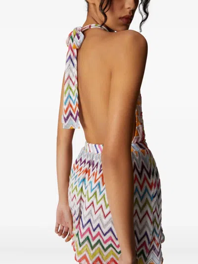 Missoni Short Jumpsuit With Open Back In Pattern