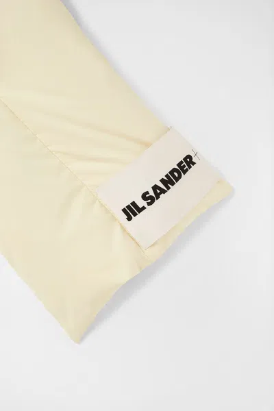 Jil Sander Down Scarf 01 Scarves And Foulards Beige In White