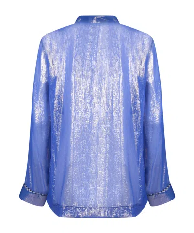 Forte Forte Celeste Lurex Chiffon Shirt