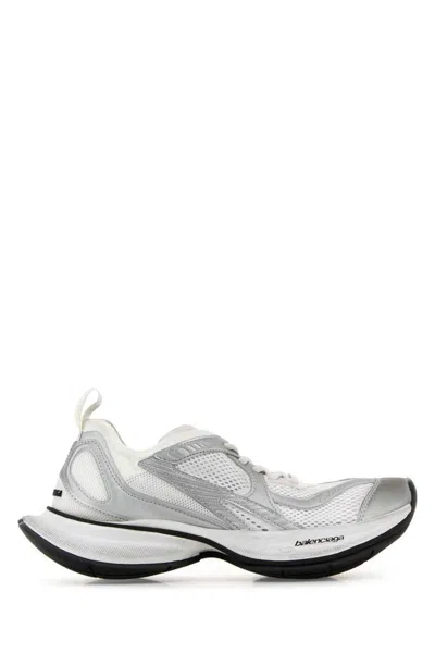 Balenciaga Two-tone Mesh And Fabric Circuit Sneakers